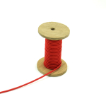 rood | Elastisch koord rond 3mm, rood