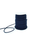 donkerblauw | Elastisch koord glanzend, donkerblauw