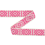 fuchsia | Tassenband Boho 40 mm, lichfuchsia
