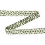 olijfgroen | Tassenband Diamonds 38mm, olijfgroen