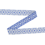 koningsblauw | Tassenband Diamonds 38mm, koningsblauw