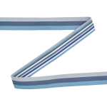 blauw | Tassenband Doubleface Stripes 40mm, blauw
