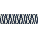 bleu marine | Sangle anse de sac bandoulière 3,8cm, coton & polyester, zigzag, bleu marine