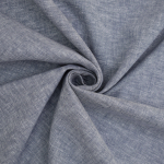 blauw | Halflinnen melange, blauw