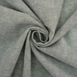 vert gris | Tissu lin coton Burda, vert gris chiné