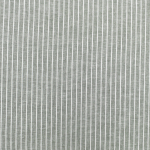 vert gris | Tissu lin coton à rayures, gris vert chiné