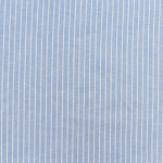 bleu clair | Tissu lin coton à rayures, bleu clair chiné