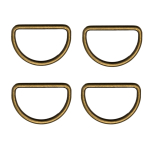 oudgoud | D-ring, 30 mm, messingkleurig