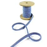 blau | Hoodieband 10mm, blau weiss