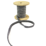 schwarz | Hoodieband 10mm, schwarz weiss