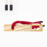 rouge foncé | Cordon de serrage coton 5mm x 1,15m, avec embouts/ cordon sweat, rouge foncé