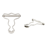 zilver | Suspenders buckle, zilverkleurig