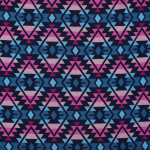bleu foncé | Tissu jersey jacquard bio Albstoffe Hamburger Liebe Western Fairy Tales Plaid, bleu foncé