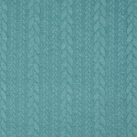 bleu aqua clair | Tissu jersey jacquard torsadé tressé, bleu aqua