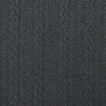 gris foncé | Tissu jersey jacquard torsadé tressé, gris foncé