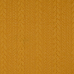 jaune maïs | Tissu jersey jacquard torsadé tressé, jaune maïs