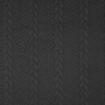 zwart | Jacquard jersey Cable Knit, zwart