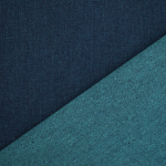 bleu pétrole | Tissu jean denim double face Two Tone, bleu pétrole