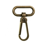 antiek goud | Karabijnhaak 30 mm, antiek goudkleurig
