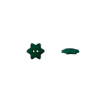 vert foncé | Children Button Stars, dark green
