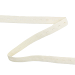 crème | Ruban élastique boutonnière 15 mm, crème