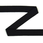 schwarz | Köperband Baumwolle, 20 mm, schwarz