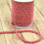 rouge | Cordon de serrage coton 1cm/ cordon sweat chevron, rouge