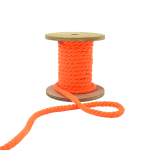 neonoranje | Gedraaid koord 5 mm, neonoranje