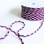 rouge-bleu-blanc | Cordon de serrage polyester 6mm/ cordon sweat, bleu blanc rouge