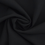 noir | Tissu crêpe georgette uni, noir