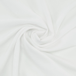 blanc | Tissu crêpe georgette uni, blanc