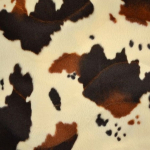 beige | Tissu fausse fourrure peau de bête Vache 2