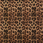 brown | Faux leather metallic Animal Print, brown 130 x 40 cm