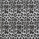 gray | Faux leather metallic Animal Print, grey 130 x 40 cm