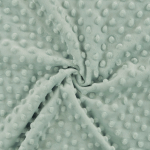 menthe pâle | Tissu polaire minky doux à pois, menthe clair