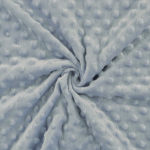 hemelsblauw | Fleece stof Minky Dots, hemelsblauw