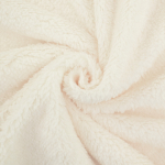 écru | Tissu sherpa peluche teddy, écru