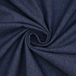 donkerblauw | Lichte  jeans blousestof,  donkerblauw
