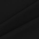 noir | Tissu déperlant extérieur léger Panama uni, noir