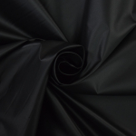 noir | Tissu imperméable K-way léger Uni, noir