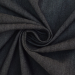 zwart | Lichte jeansstof stretch chambray, zwart