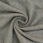 olive green | Lightweight Wool fabric herringbone, olive green