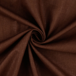 chocolat | Tissu lin coton, chocolat