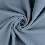 bleu fumée | Tissu viscose polyester pour manteau uni, bleu fumé