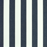 marineblauw | Zonweringdoek / outdoorstof 160 cm, marineblauw / wit