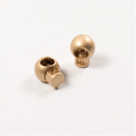 blassgold | Metalen koordstopper, vaal goudkleurig
