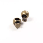 bronskleurig | Metalen koordstopper, bronskleurig