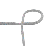 gris | Cordon de serrage coton 5mm, cordon sweat, brillant multicolore, gris