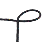 schwarz | Multicolor Glitzerkordel 5mm, schwarz