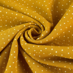 ocker | Musselin Double Gauze Little Dots, ocker